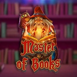 Official Slots logo: Master of Books by Swintt at Vox Casino
