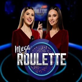 Mega Roulette slot logo by Pragmatic Play at Vox Casino