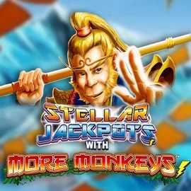 Stellar Jackpots with More Monkeys casino game by Lightning Box Game – featured logo at Vox Casino
